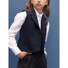 Жилет детский Amarobaby Study Smart, рост 146 см, цвет синий - Фото 13