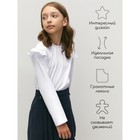 Лонгслив детский Amarobaby Ruffle, рост 128 см, цвет белый - фото 27821643