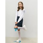 Лонгслив детский Amarobaby Ruffle, рост 128 см, цвет белый - фото 27821649