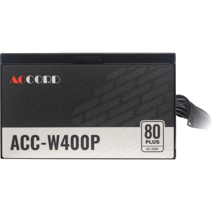 Блок питания Accord ATX 400W ACC-W400P 80 PLUS WHITE (20+4pin) 120mm fan 6xSATA - фото 51638517