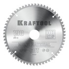 Диск пильный KRAFTOOL Multi Material, 190 х 30 мм, по алюминию, 60 зубьев 10742685 - фото 3869856