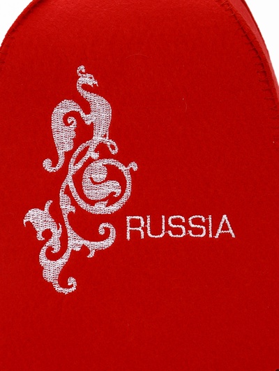 Шапка для бани и сауны Russia, полиэфир, шерсть, «Добропаровъ»