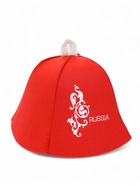 Колпак для бани  шапка "Russia" красная - фото 809204601