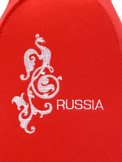 Шапка для бани и сауны Russia, полиэфир, шерсть, «Добропаровъ»