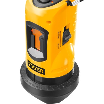 Нивелир лазерный Stayer 34960-1, 2 луча, 10 м, ± 4°, ± 0.5 мм/м, 5/8"