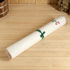 Коврик - лежак для бани и сауны с вышивкой «Банный рай», 180×60 см, 70% полиэфир, 30% шерсть, «Добропаровъ» - Фото 3