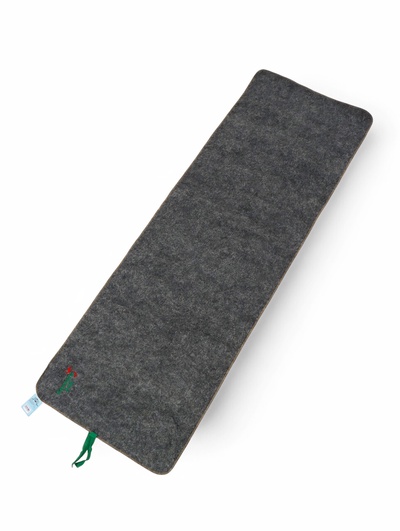 Коврик - лежак для бани и сауны «Банный рай», 180×60 см, полиэфир, серый, «Добропаровъ»