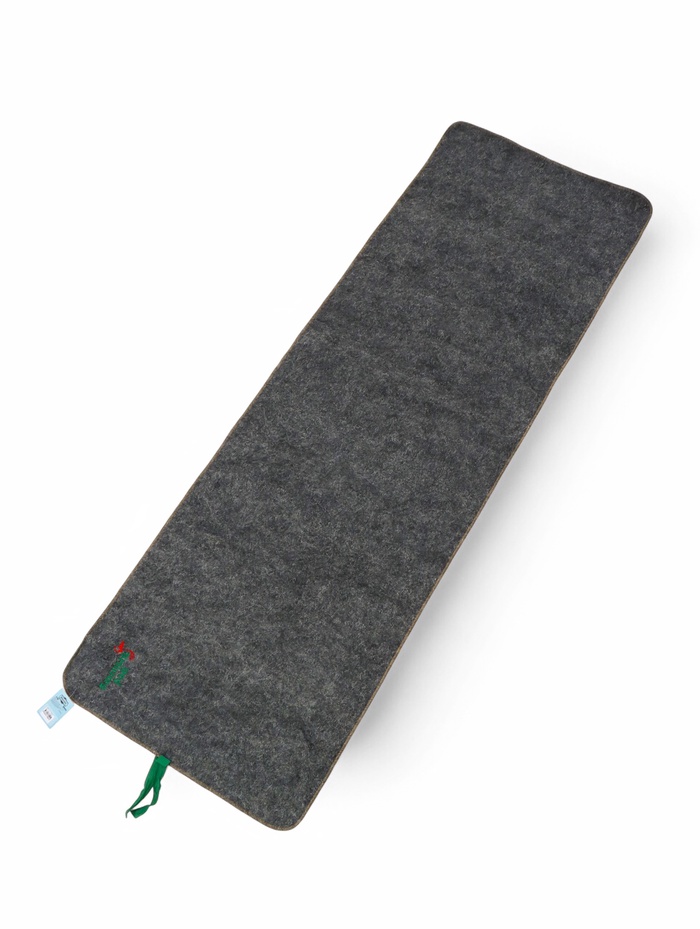 Коврик - лежак для бани и сауны «Банный рай», 180×60 см, полиэфир, серый, «Добропаровъ» - Фото 1