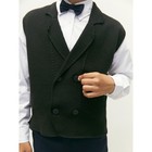 Жилет вязаный детский Amarobaby Pure Love School Vest, рост 140 см, цвет чёрный - Фото 13