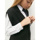 Жилет вязаный детский Amarobaby Pure Love School Vest, рост 140 см, цвет чёрный - Фото 9