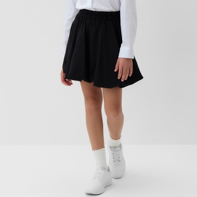 Юбка волан школьная для девочки MINAKU: School Collection, чёрная, размер 36, рост 146 см