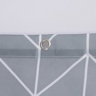 Штора для ванной SAVANNA, 180×180 см, серая - Фото 3