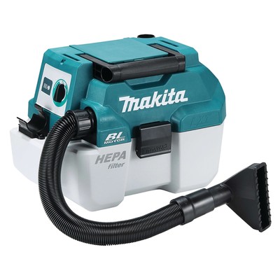 Пылесос аккумуляторный Makita DVC750LZ, 18 В, 1400 л/мин, 64 мбар, 7.5 л, БЕЗ АКБ/ЗУ