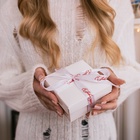 Лента атласная «С Новым годом!», 15 мм, 23 ± 1 м, цвет белый/красный №01 - фото 58012975