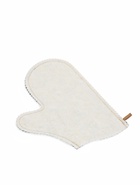 Рукавица для бани и сауны, белая, серая, «Добропаровъ» - Фото 1