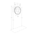 Зеркало в ванную AQUATON «Анелло 75», d=75 см - Фото 19