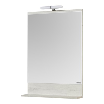 Зеркало настенное для ванной AQUATON «Бекка» PRO 60, с подсветкой, 600 мм, цвет дуб сомерсет