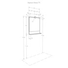 Зеркало настенное для ванной AQUATON «Бекка» PRO 70, с подсветкой, 700 мм, цвет дуб сомерсет - Фото 3