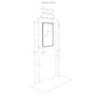 Зеркало в ванную AQUATON «Вита», с подсветкой, 46×82 см - Фото 6