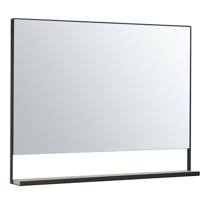 Зеркало для ванной комнаты AQUATON «Лофт Урбан 100», 100×78.4 см, цвет дуб орегон/чёрный - Фото 1