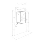 Зеркало настенное в ванную AQUATON «Сакура 120», с LED подсветкой, с сенсором, 1200×1172 мм - Фото 4