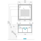 Зеркало настенное в ванную AQUATON «Уэльс 80», с LED – подсветкой, 80×90 см - Фото 4