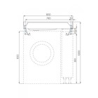 Раковина мраморная Aquaton Рейн, 80 см, цвет графит - фото 14492442