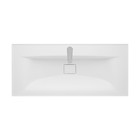 Раковина мраморная Aquaton Айрис M, 100 см, цвет белый - фото 14492461