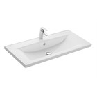 Раковина мраморная Aquaton Айрис M, 100 см, цвет белый - фото 14492464