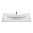 Раковина мраморная Aquaton Айрис M, 100 см, цвет белый - фото 14492465