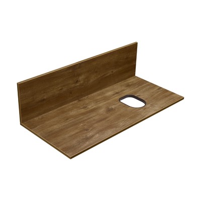 Столешница универсальная под раковину AQUATON, с панелью «Мишель» 100», 1000×460 мм, цвет дуб эндгрейн