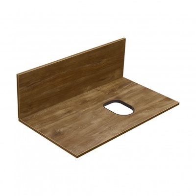 Столешница универсальная под раковину AQUATON, с панелью «Мишель 80», 800×460 мм, цвет дуб рустикальный