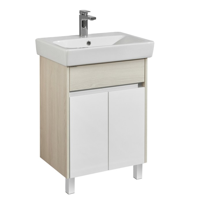 Тумба Aquaton Верди PRO под раковину Neo 60, цвет белый, ясень фабрик