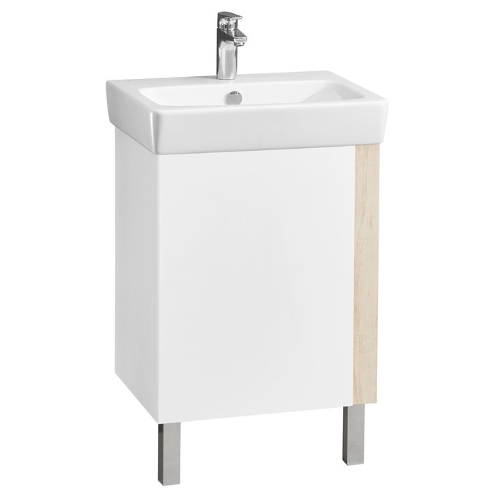 Тумба Aquaton Кантри под раковину Neo 55, цвет белый, дуб верона