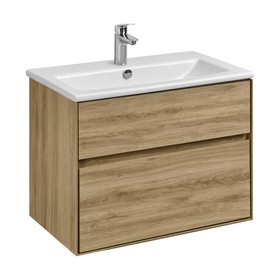 Тумба Aquaton Либерти под раковину Элина 75, 2 ящика, цвет, дуб эльвезия