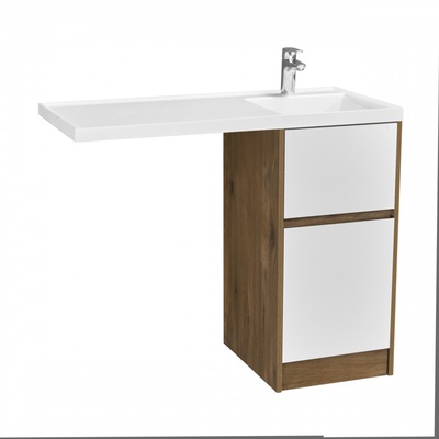 Тумба Aquaton «Лондри», под раковину «Лондри 105», без фасада, 420×496×860 мм, цвет дуб рустикальный