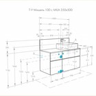 Тумба Aquaton Мишель под раковину Лола 60, без столешницы, цвет дуб рустикальный, фьорд - Фото 12