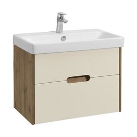 Тумба Aquaton Оливия под раковину Адриана 70, цвет бежевый, дуб велл