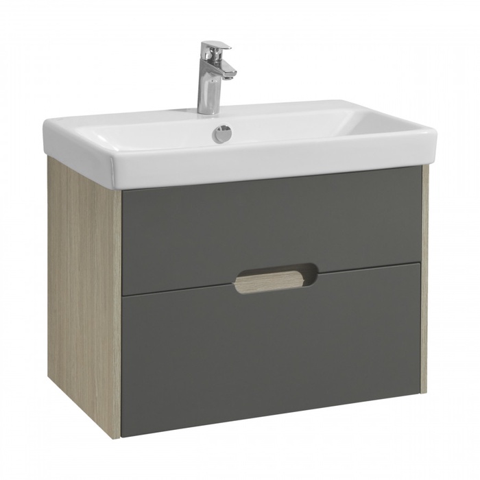 Тумба подвесная Aquaton «Оливия», под раковину ««Адриана 70», 682×427×497 мм, цвет грей/дуб ойстер - Фото 1