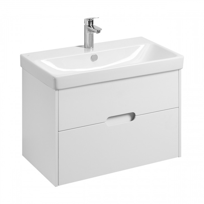 Тумба подвесная Aquaton «Оливия», под раковину «Адриана 80», 768×427×503 мм, белая, матовая