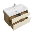 Тумба подвесная Aquaton «Оливия», под раковину ««Адриана 90», 882×427×497 мм, цвет бежевый/дуб велл - Фото 2