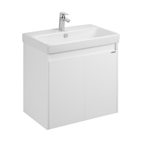 Тумба Aquaton Сканди Doors под раковину Адриана 70, цвет белый глянец, белый матовый