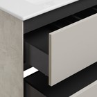 Тумба Aquaton Сохо под раковину Элина 60, цвет cлэйт, галька серая - Фото 2