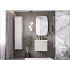 Тумба Aquaton Сохо под раковину Элина 60, цвет cлэйт, галька серая - Фото 5