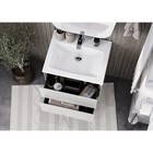 Тумба Aquaton Сохо под раковину Элина 60, цвет cлэйт, галька серая - Фото 6