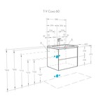 Тумба Aquaton Сохо под раковину Элина 60, цвет cлэйт, галька серая - Фото 7