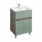 Тумба Aquaton Форест под раковину Элина 60, цвет дуб рошелье/сумеречный голубой - Фото 1