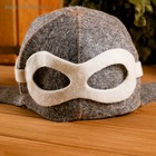 Шапка для бани и сауны «Шлем пилота», полиэфир 70%, шерсть 30%, тёмная, «Добропаровъ» - Фото 8