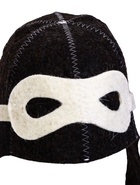 Шапка для бани и сауны «Шлем пилота», полиэфир 70%, шерсть 30%, тёмная, «Добропаровъ» - Фото 3