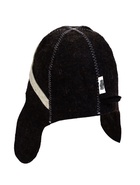 Шапка для бани и сауны «Шлем пилота», полиэфир 70%, шерсть 30%, тёмная, «Добропаровъ» - фото 60763341